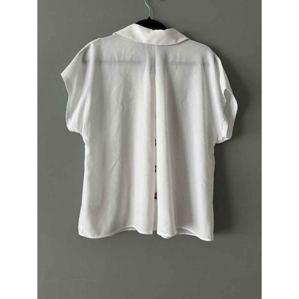 Worthington Women's Short Sleeve Flowy Top Fairycore Summer Top lightweight Y2K - Picture 6 of 9